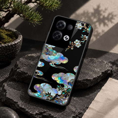 Oppo Reno 8 Pro  Cover - Pearl Dynasty Series - HQ Ultra Shine Premium Infinity Glass Soft Silicon Borders Case