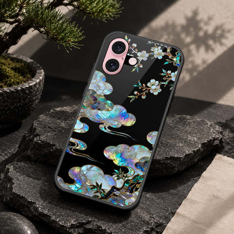 iPhone 16 Plus - Pearl Dynasty Series - HQ Ultra Shine Premium Infinity Glass Soft Silicon Borders Case