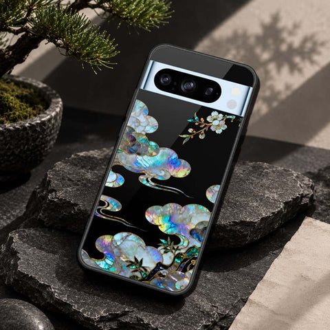 Google Pixel 8 Pro Cover - Pearl Dynasty Series - HQ Ultra Shine Premium Infinity Glass Soft Silicon Borders Case