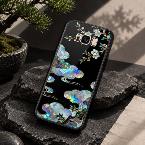 Samsung Galaxy S8 Cover - Pearl Dynasty Series - HQ Ultra Shine Premium Infinity Glass Soft Silicon Borders Case