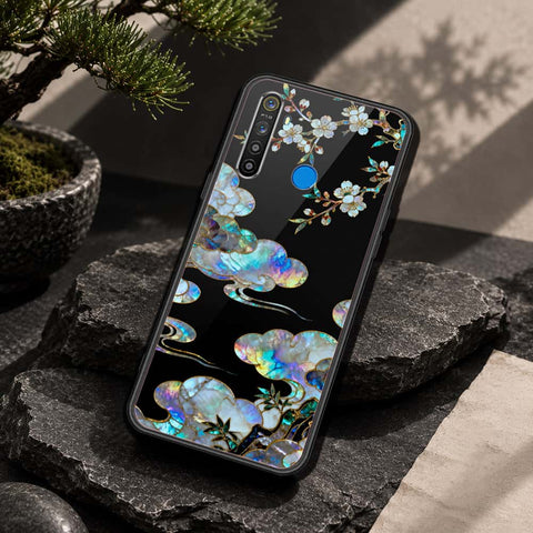 Realme 5 Cover - Pearl Dynasty Series - HQ Ultra Shine Premium Infinity Glass Soft Silicon Borders Case