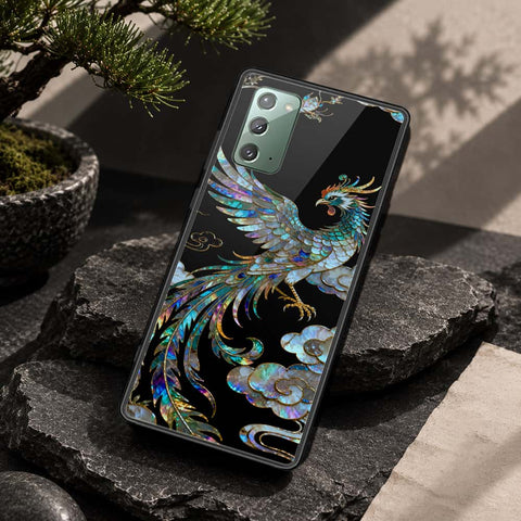 Samsung Galaxy Note 20 Cover - Pearl Dynasty Series - HQ Ultra Shine Premium Infinity Glass Soft Silicon Borders Case