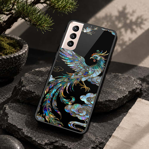 Samsung Galaxy S21 Plus 5G Cover - Pearl Dynasty Series - HQ Ultra Shine Premium Infinity Glass Soft Silicon Borders Case