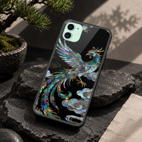 iPhone 11 - Pearl Dynasty Series - HQ Ultra Shine Premium Infinity Glass Soft Silicon Borders Case
