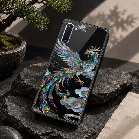 Samsung Galaxy Note 10 Cover - Pearl Dynasty Series - HQ Ultra Shine Premium Infinity Glass Soft Silicon Borders Case