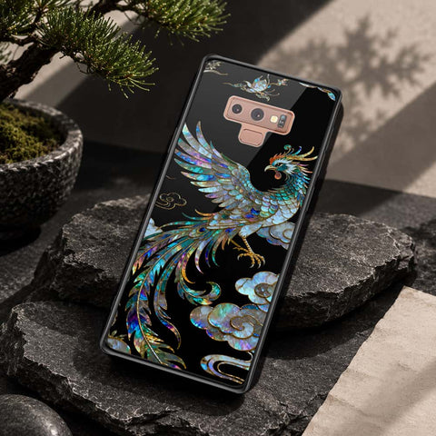 Samsung Galaxy Note 9 Cover - Pearl Dynasty Series - HQ Ultra Shine Premium Infinity Glass Soft Silicon Borders Case