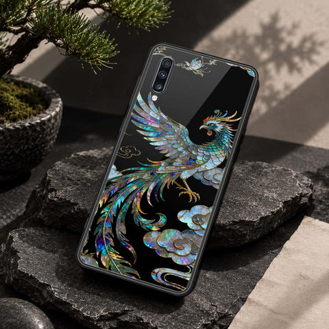 Samsung Galaxy A70s Cover - Pearl Dynasty Series - HQ Ultra Shine Premium Infinity Glass Soft Silicon Borders Case