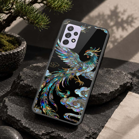 Samsung Galaxy A72 Cover - Pearl Dynasty Series - HQ Ultra Shine Premium Infinity Glass Soft Silicon Borders Case