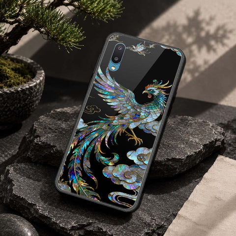 Samsung Galaxy A02 Cover - Pearl Dynasty Series - HQ Ultra Shine Premium Infinity Glass Soft Silicon Borders Case