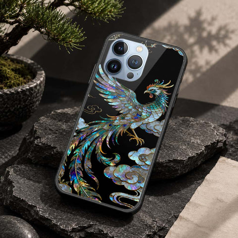iPhone 13 Pro Cover - Pearl Dynasty Series - HQ Ultra Shine Premium Infinity Glass Soft Silicon Borders Case