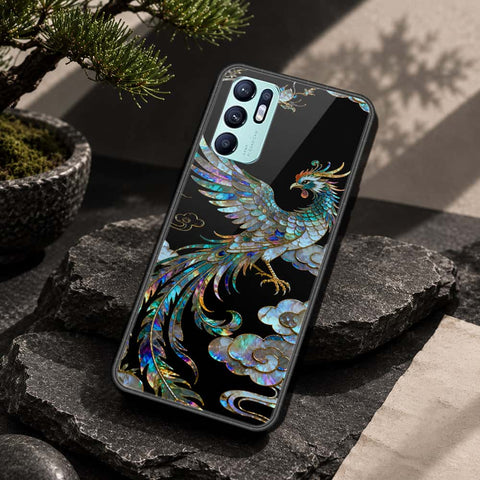 Oppo Reno 6 Cover - Pearl Dynasty Series - HQ Ultra Shine Premium Infinity Glass Soft Silicon Borders Case
