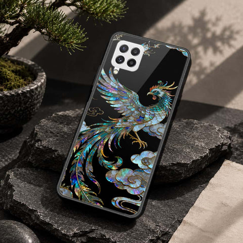 Samsung Galaxy M22 Cover - Pearl Dynasty Series - HQ Ultra Shine Premium Infinity Glass Soft Silicon Borders Case