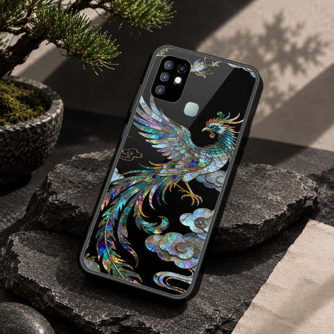 Infinix Hot 10 Cover - Pearl Dynasty Series - HQ Ultra Shine Premium Infinity Glass Soft Silicon Borders Case