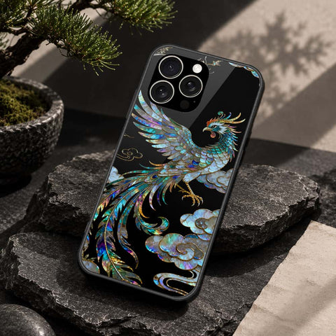 IPhone 15 Pro Max Cover - Pearl Dynasty Series - HQ Ultra Shine Premium Infinity Glass Soft Silicon Borders Case