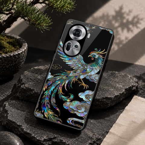 Oppo Reno 11 5G Cover - Pearl Dynasty Series - HQ Ultra Shine Premium Infinity Glass Soft Silicon Borders Case