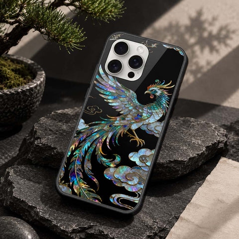 iPhone 16 Pro Max - Pearl Dynasty Series - HQ Ultra Shine Premium Infinity Glass Soft Silicon Borders Case