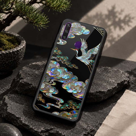 Huawei Y6p Cover - Pearl Dynasty Series - HQ Ultra Shine Premium Infinity Glass Soft Silicon Borders Case