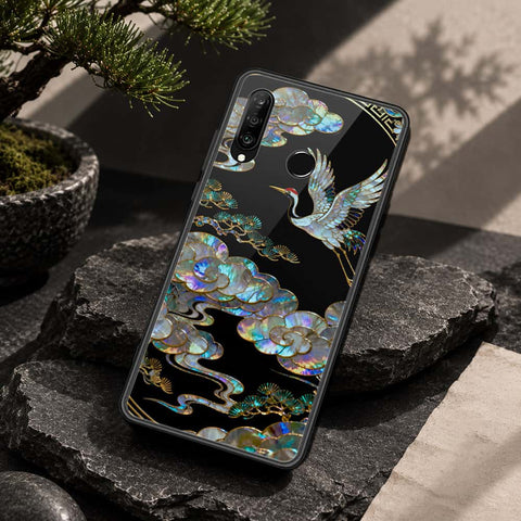 Huawei P30 lite Cover - Pearl Dynasty Series - HQ Ultra Shine Premium Infinity Glass Soft Silicon Borders Case