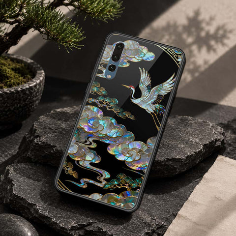 Huawei P20 Plus Cover - Pearl Dynasty Series - HQ Ultra Shine Premium Infinity Glass Soft Silicon Borders Case