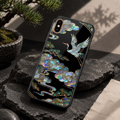iPhone XS Max - Pearl Dynasty Series - HQ Ultra Shine Premium Infinity Glass Soft Silicon Borders Case