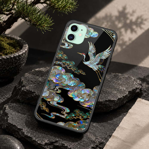 iPhone 11 - Pearl Dynasty Series - HQ Ultra Shine Premium Infinity Glass Soft Silicon Borders Case