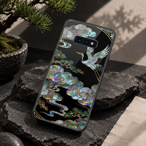 Samsung Galaxy S10e Cover - Pearl Dynasty Series - HQ Ultra Shine Premium Infinity Glass Soft Silicon Borders Case