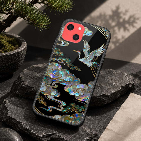iPhone 13 Mini Cover - Pearl Dynasty Series - HQ Ultra Shine Premium Infinity Glass Soft Silicon Borders Case