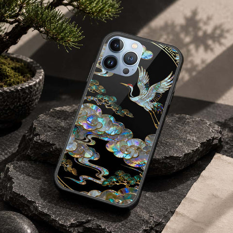 iPhone 13 Pro Max Cover - Pearl Dynasty Series - HQ Ultra Shine Premium Infinity Glass Soft Silicon Borders Case