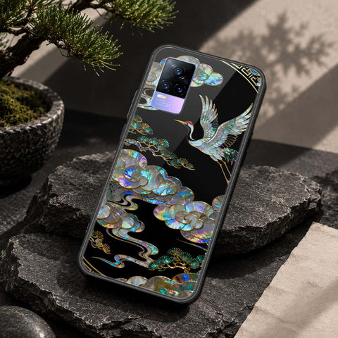 Vivo V21e Cover - Pearl Dynasty Series - HQ Ultra Shine Premium Infinity Glass Soft Silicon Borders Case