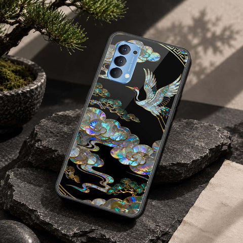 Oppo Reno 4 Cover - Pearl Dynasty Series - HQ Ultra Shine Premium Infinity Glass Soft Silicon Borders Case