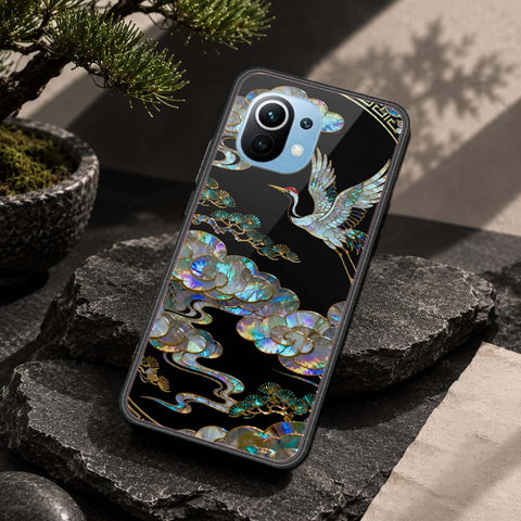 Xiaomi Mi 11 Cover - Pearl Dynasty Series - HQ Ultra Shine Premium Infinity Glass Soft Silicon Borders Case