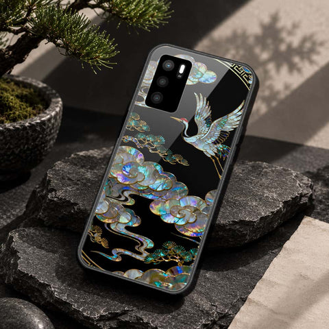 Oppo A16 Cover - Pearl Dynasty Series - HQ Ultra Shine Premium Infinity Glass Soft Silicon Borders Case