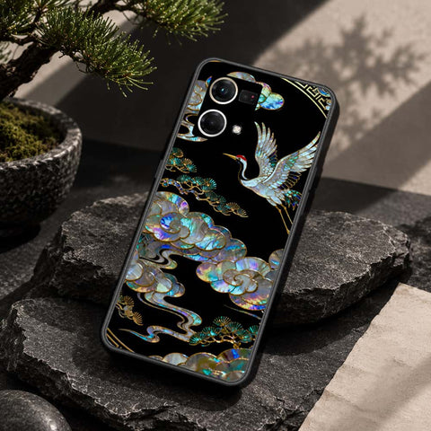 Oppo Reno 7 4G Cover - Pearl Dynasty Series - HQ Ultra Shine Premium Infinity Glass Soft Silicon Borders Case