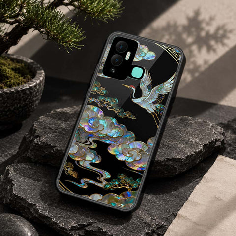 Infinix Hot 12i Cover - Pearl Dynasty Series - HQ Ultra Shine Premium Infinity Glass Soft Silicon Borders Case