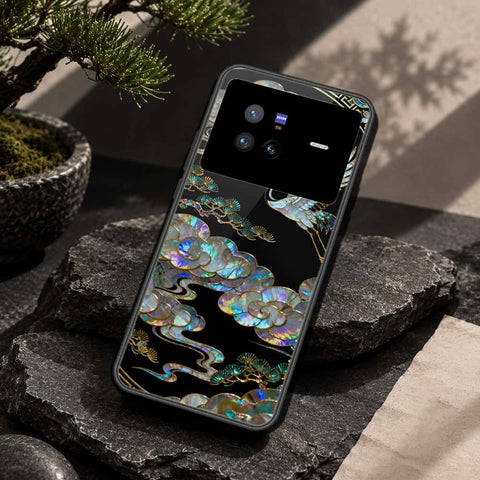 Vivo X80 Cover - Pearl Dynasty Series - HQ Ultra Shine Premium Infinity Glass Soft Silicon Borders Case
