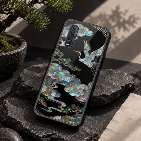 Oppo Find X2 Cover - Pearl Dynasty Series - HQ Ultra Shine Premium Infinity Glass Soft Silicon Borders Case