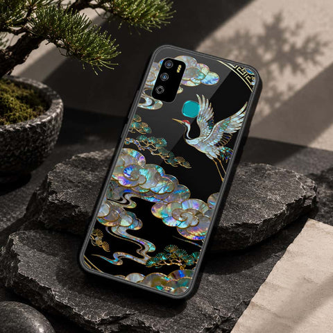 Infinix Hot 9 Play Cover - Pearl Dynasty Series - HQ Ultra Shine Premium Infinity Glass Soft Silicon Borders Case