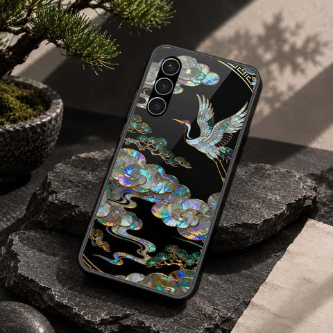 Samsung Galaxy S23 5G Cover - Pearl Dynasty Series - HQ Ultra Shine Premium Infinity Glass Soft Silicon Borders Case