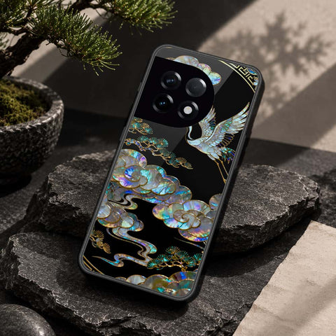 OnePlus 11 Cover - Pearl Dynasty Series - HQ Ultra Shine Premium Infinity Glass Soft Silicon Borders Case