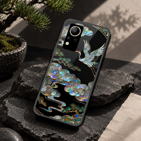 Infinix Note 12 Cover - Pearl Dynasty Series - HQ Ultra Shine Premium Infinity Glass Soft Silicon Borders Case