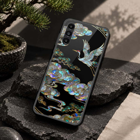 Samsung Galaxy A04s Cover - Pearl Dynasty Series - HQ Ultra Shine Premium Infinity Glass Soft Silicon Borders Case