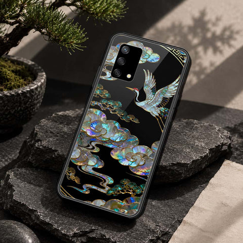 Oppo A74 Cover - Pearl Dynasty Series - HQ Ultra Shine Premium Infinity Glass Soft Silicon Borders Case