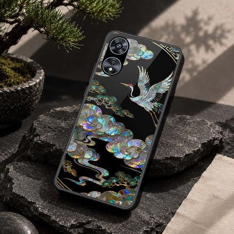 Oppo A78 4G Cover - Pearl Dynasty Series - HQ Ultra Shine Premium Infinity Glass Soft Silicon Borders Case