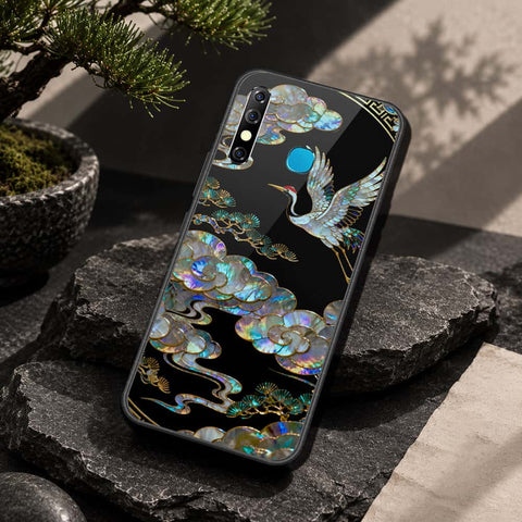 Infinix Hot 8 Cover - Pearl Dynasty Series - HQ Ultra Shine Premium Infinity Glass Soft Silicon Borders Case