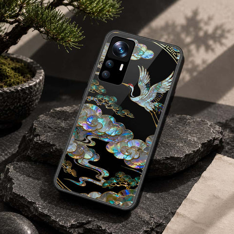 Xiaomi 12T Pro Cover - Pearl Dynasty Series - HQ Ultra Shine Premium Infinity Glass Soft Silicon Borders Case