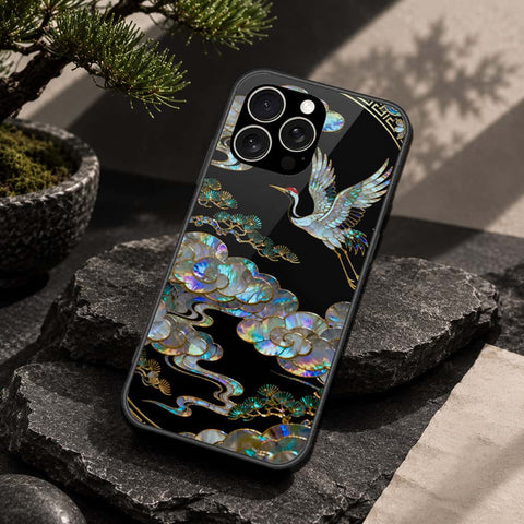 IPhone 15 Pro Max Cover - Pearl Dynasty Series - HQ Ultra Shine Premium Infinity Glass Soft Silicon Borders Case