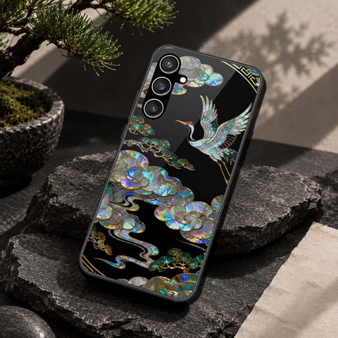 Samsung Galaxy S23 FE Cover - Pearl Dynasty Series - HQ Ultra Shine Premium Infinity Glass Soft Silicon Borders Case