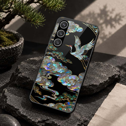 Samsung Galaxy S24 FE Cover - Pearl Dynasty Series - HQ Ultra Shine Premium Infinity Glass Soft Silicon Borders Case