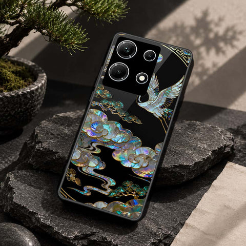 Infinix Note 30 Cover - Pearl Dynasty Series - HQ Ultra Shine Premium Infinity Glass Soft Silicon Borders Case