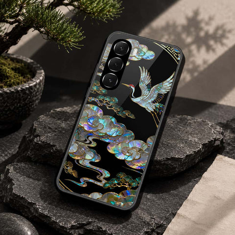 Infinix Hot 60 Cover - Pearl Dynasty Series - HQ Ultra Shine Premium Infinity Glass Soft Silicon Borders Case